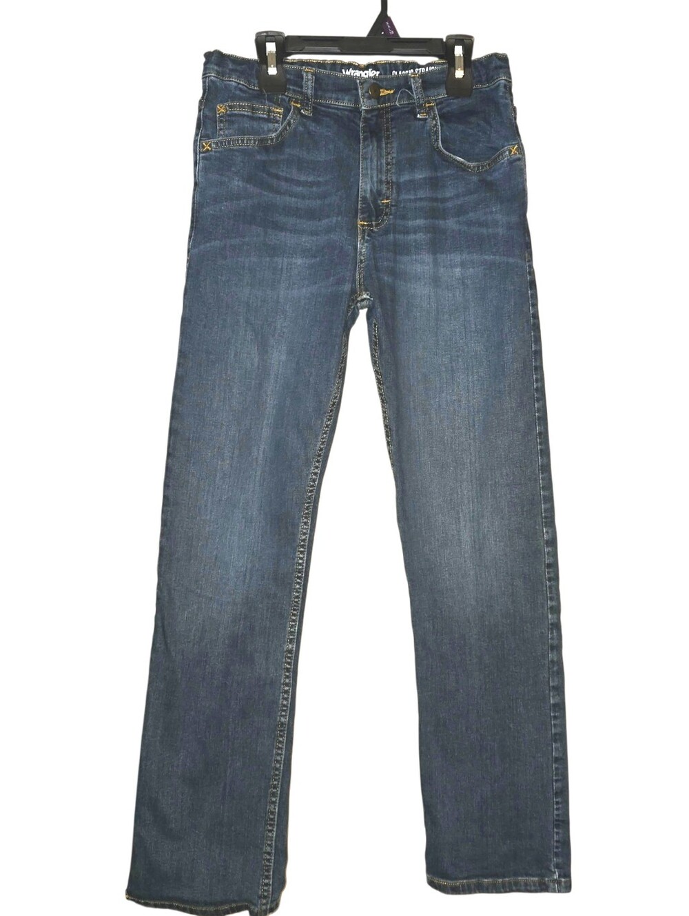 Wrangler Boys Straight Leg Jeans - Medium Blue Denim